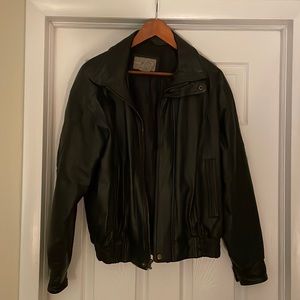 Leather Bomber Jacket